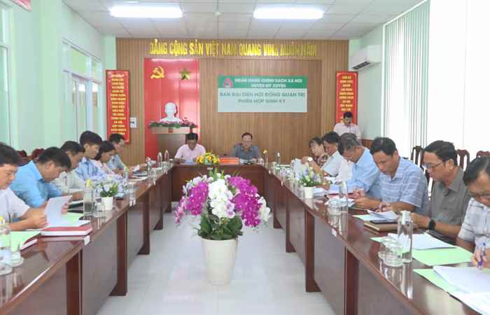 Mỹ Xuyên: Phòng Giao dịch Ngân hàng Chính sách xã hội sơ kết quý III, năm 2023